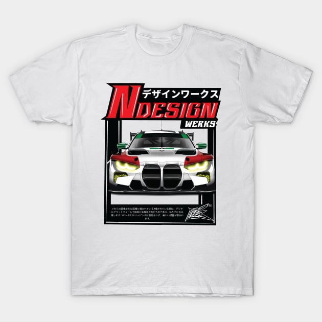 bmw m4 gt4 T-Shirt by naquash